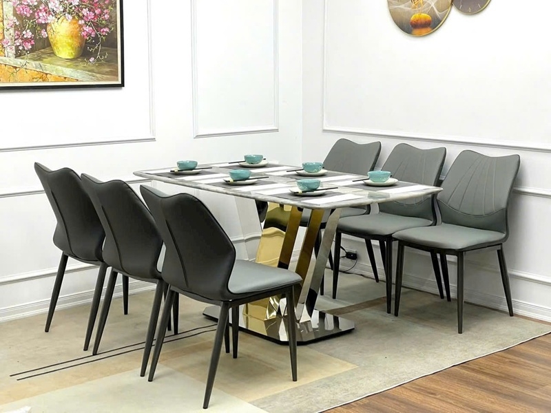 Bộ Bàn Ăn 6 Ghế Hiện Đại Hà Nội 2567S