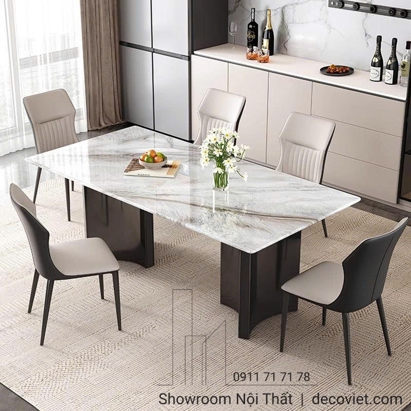 Bộ Bàn Ăn 6 Ghế Mặt Đá 2715S