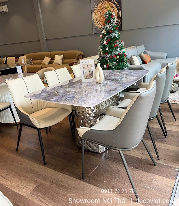 Bộ Bàn Ăn 6 Ghế Mặt Đá 2818S