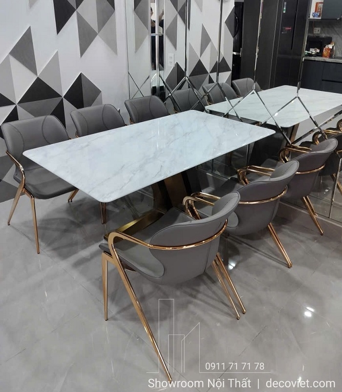 Bộ Bàn Ăn 6 Ghế Mặt Đá 2850S