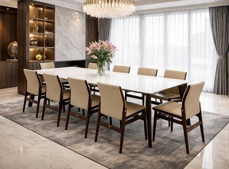 Bộ Bàn Ăn Gỗ Sồi Cao Cấp 2921S