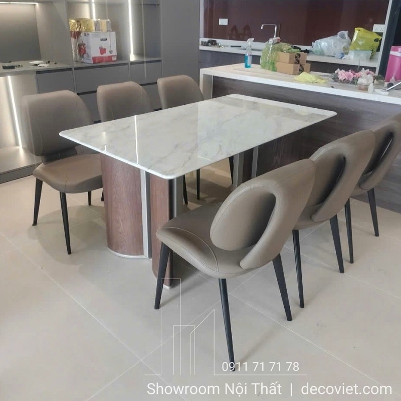 Bộ Bàn Ăn Mặt Đá 6 Người 2998S