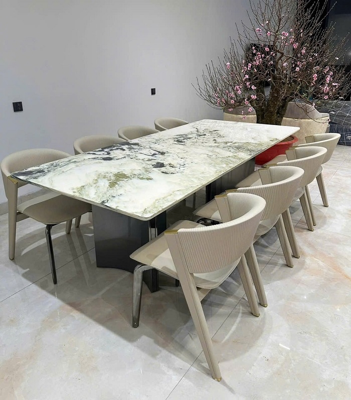 Bộ Bàn Ăn Mặt Đá 8 Ghế 2940S