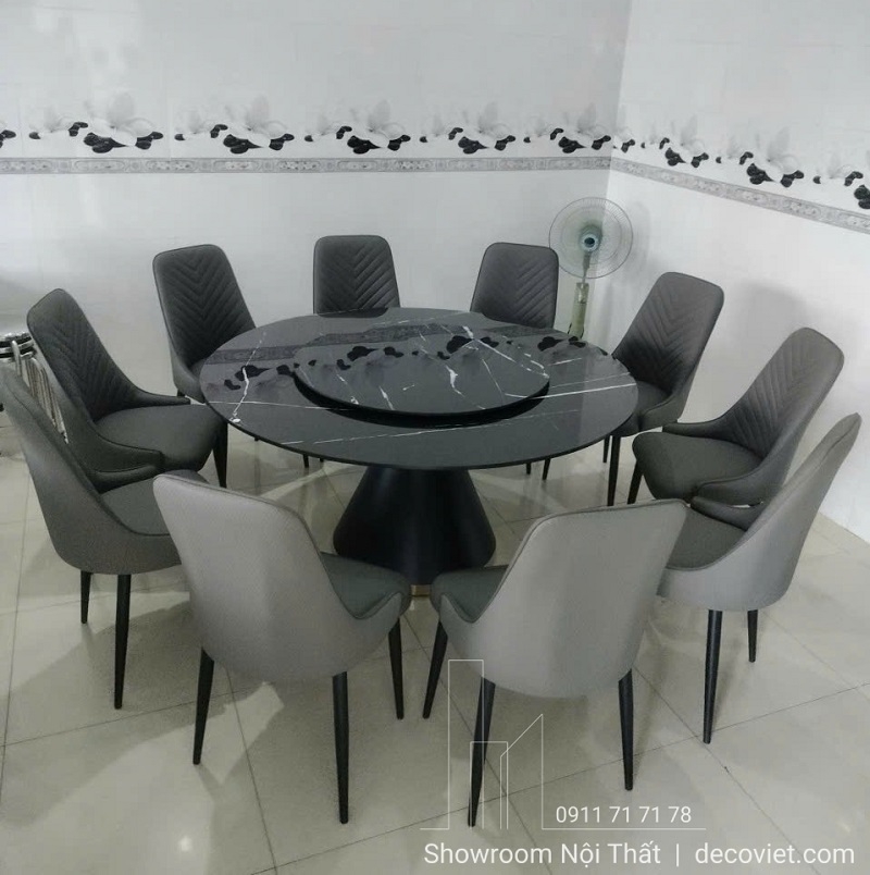Bộ Bàn Ăn Tròn 10 Ghế Giá Rẻ 2859S