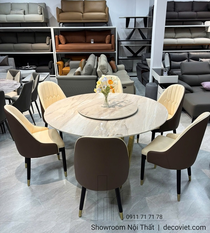 Bộ Bàn Ăn Tròn 6 Ghế 2807S