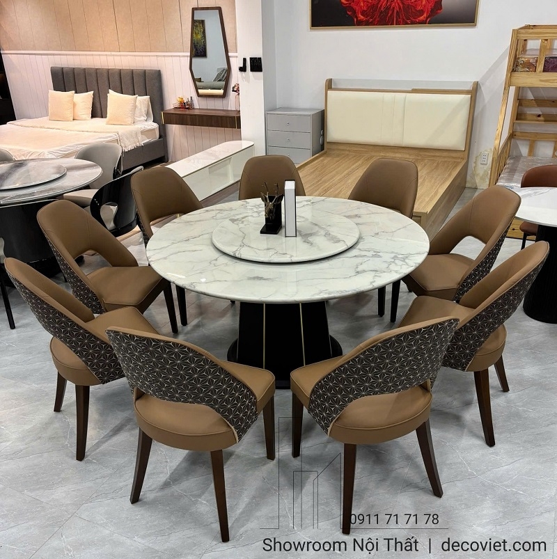 Bộ Bàn Ăn Tròn 8 Ghế 2860S