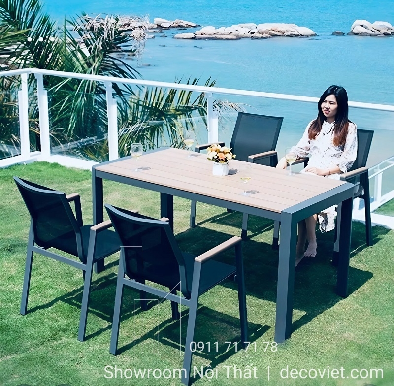 Bộ Bàn Ghế Nhôm Đúc 2044T