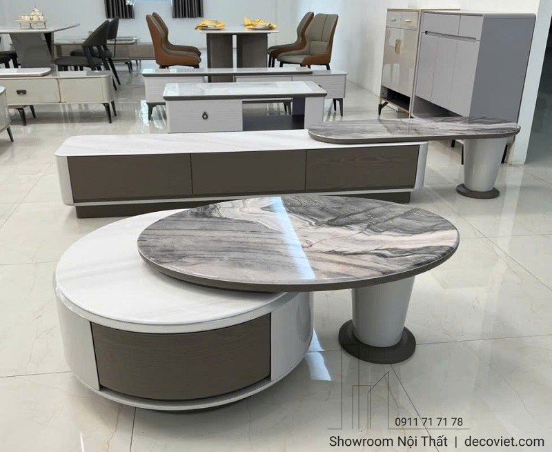 Combo Bàn Trà Kệ Tivi Nhập Khẩu 81T