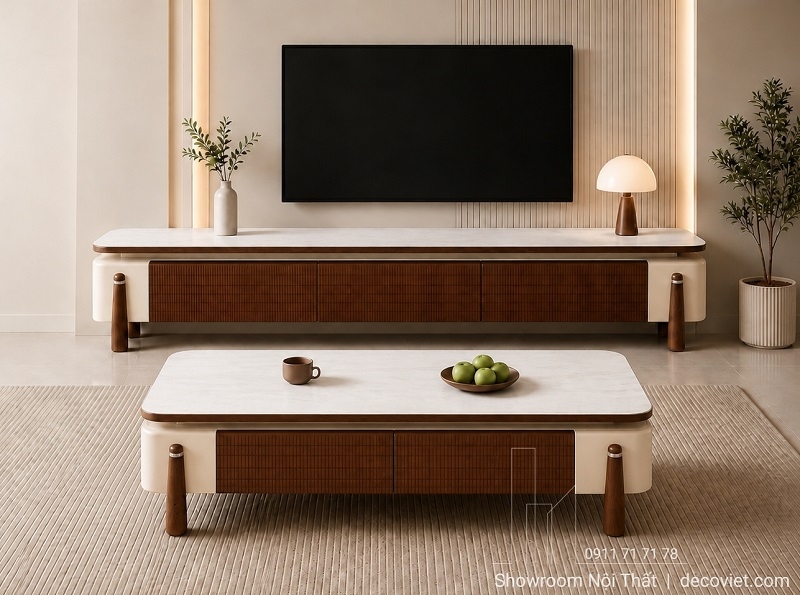 Combo Kệ Tivi Bàn Trà Đẹp 122T