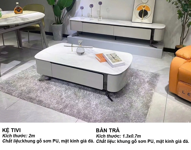 Combo Kệ Tivi Bàn Trà Hiện Đại 97T