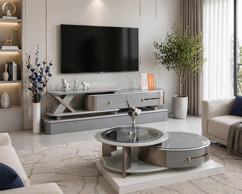 Combo Kệ Tivi Bàn Trà Nhập Khẩu 119T