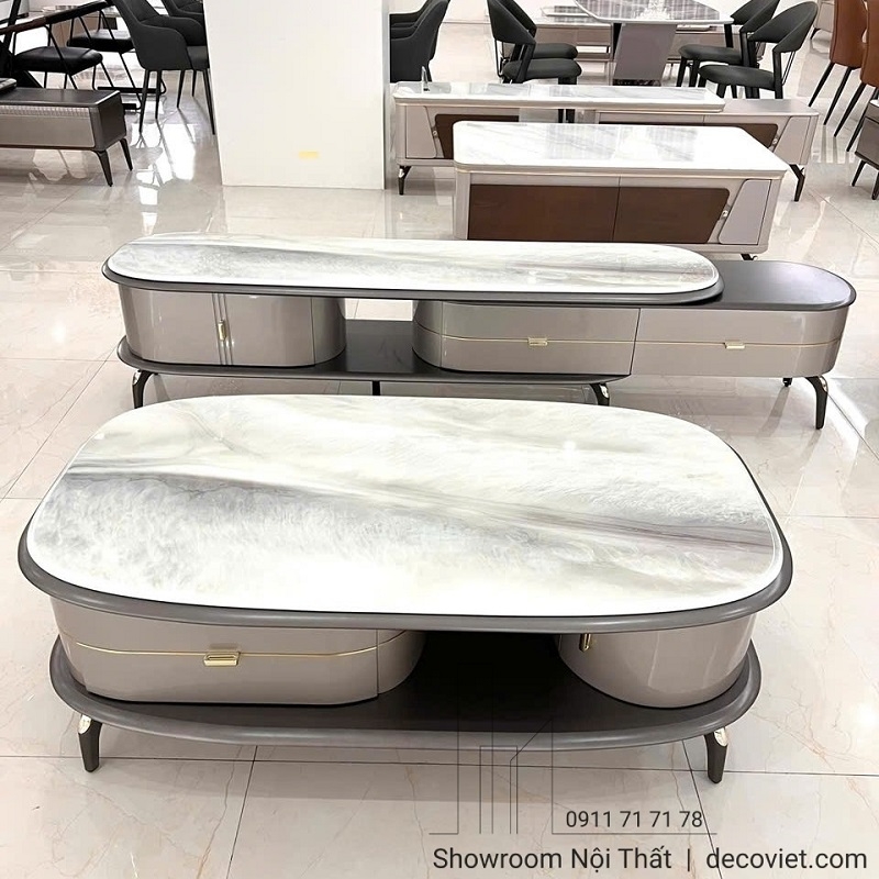 Combo Kệ Tivi Bàn Trà Nhập Khẩu 85T