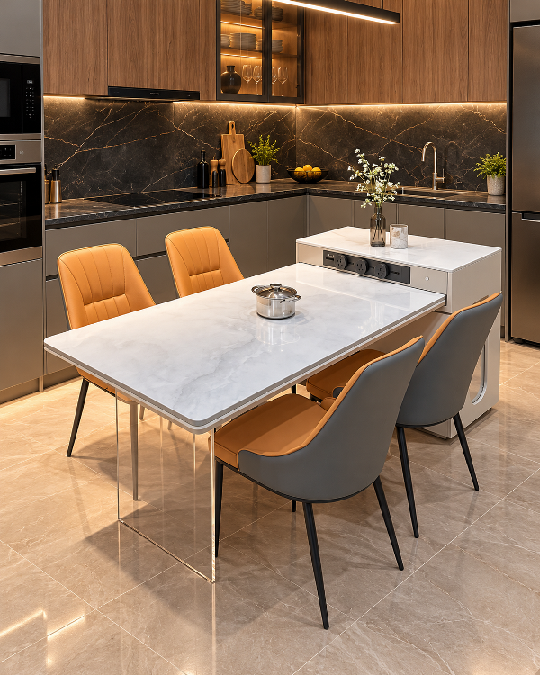 Bàn Đảo Thông Minh Có Bếp Từ 2825S