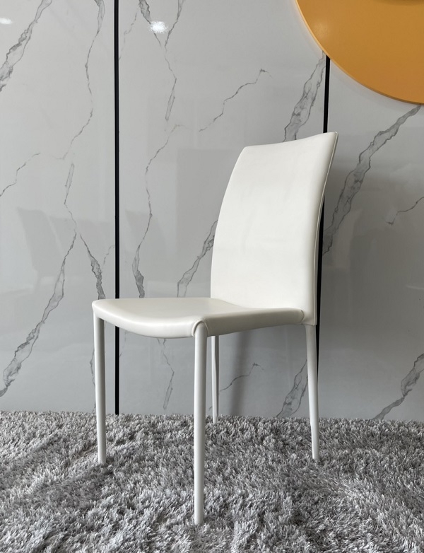 Ghế Ăn Bọc Da 11S – Trắng