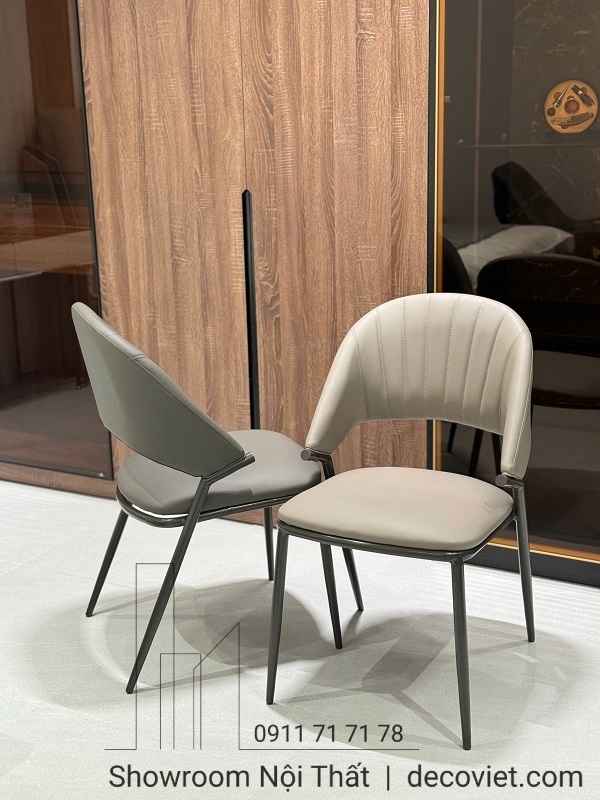 Ghế Ăn Bọc Da Chân Sắt 524S