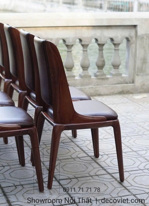 Ghế Ăn Gỗ Óc Chó Bọc Da 475S