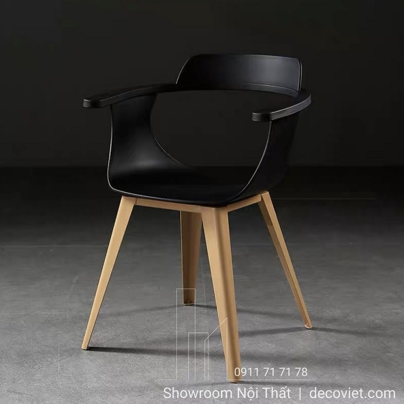 Ghế Cafe Chân Sắt Giả Gỗ 220T