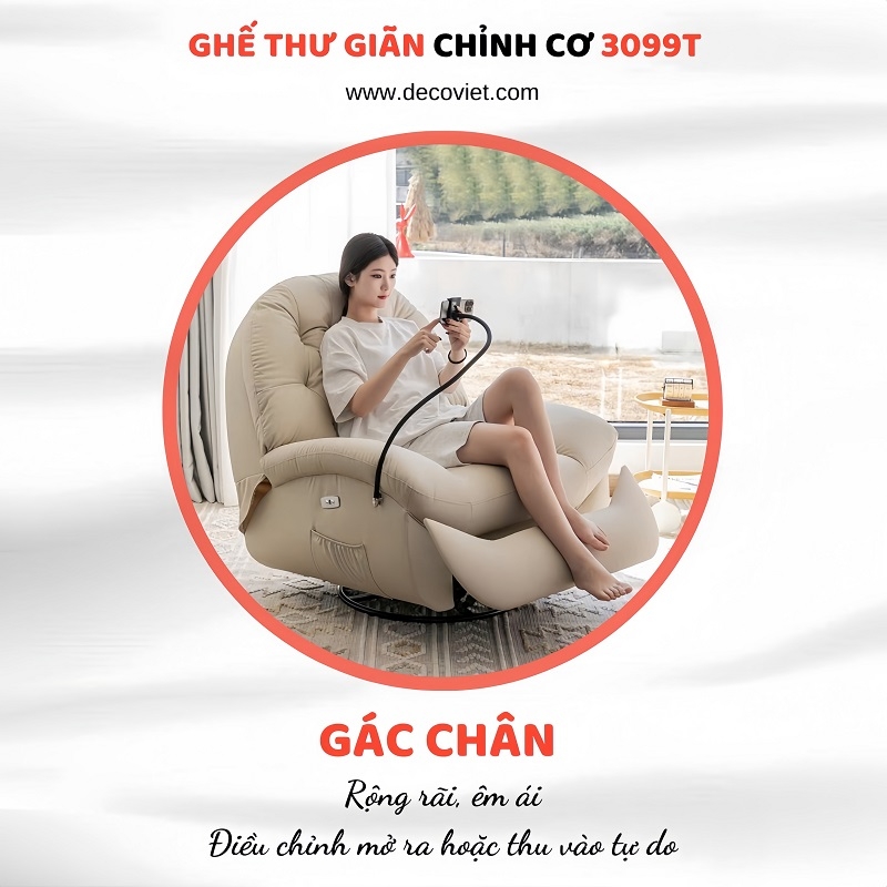Ghế Thư Giãn Chỉnh Điện 3089T