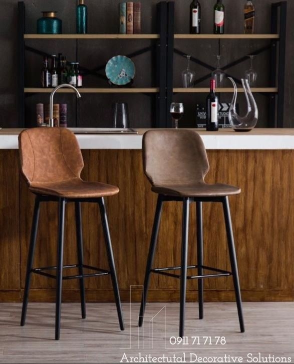 GHẾ QUẦY BAR GỖ TỰ NHIÊN TONE SÁNG TẠO CẢM GIÁC ẤM CÚNG GẦN GŨI