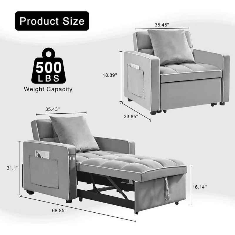 Ghế Sofa Bed Gấp Gọn 116T