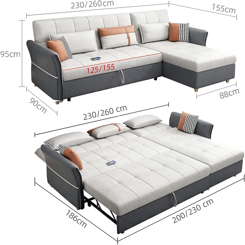 Ghế Sofa Bed Nhập Khẩu 136T