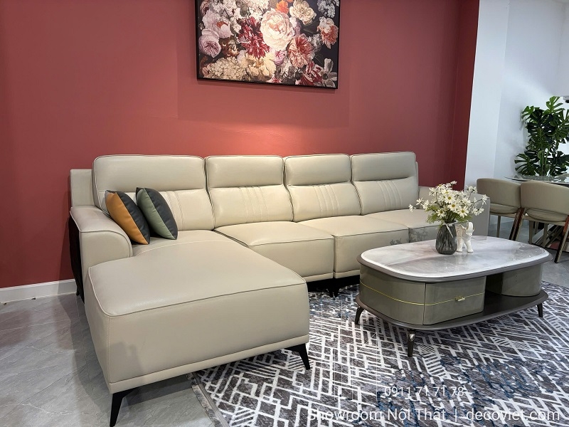 Ghế Sofa Da Hiện Đại 1126T