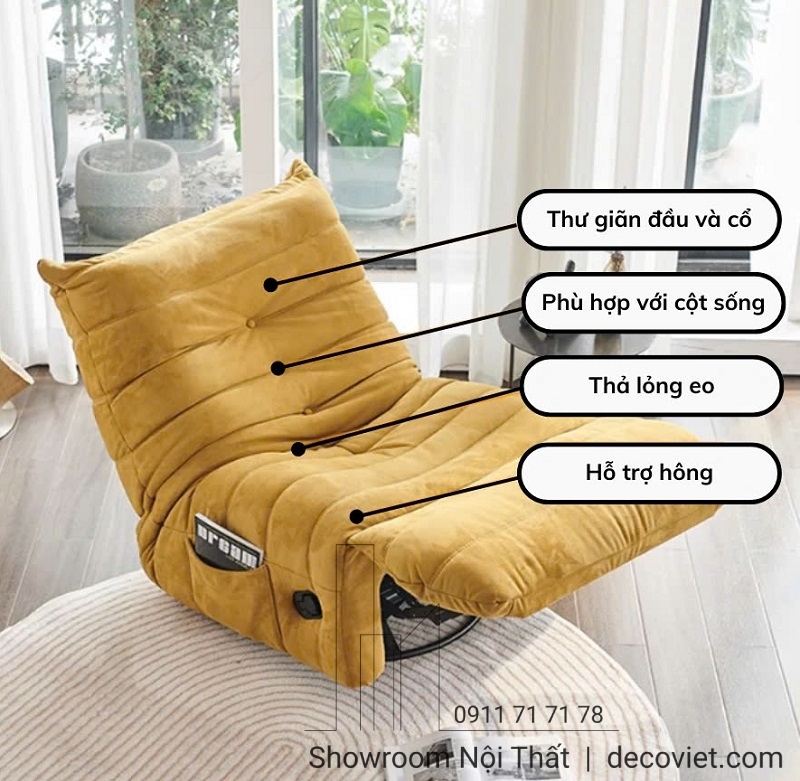 Ghế Thư Giãn Togo Chỉnh Cơ 3112T
