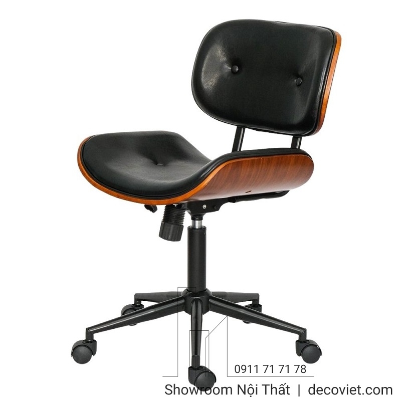 Ghế Văn Phòng Lưng Gỗ 383T