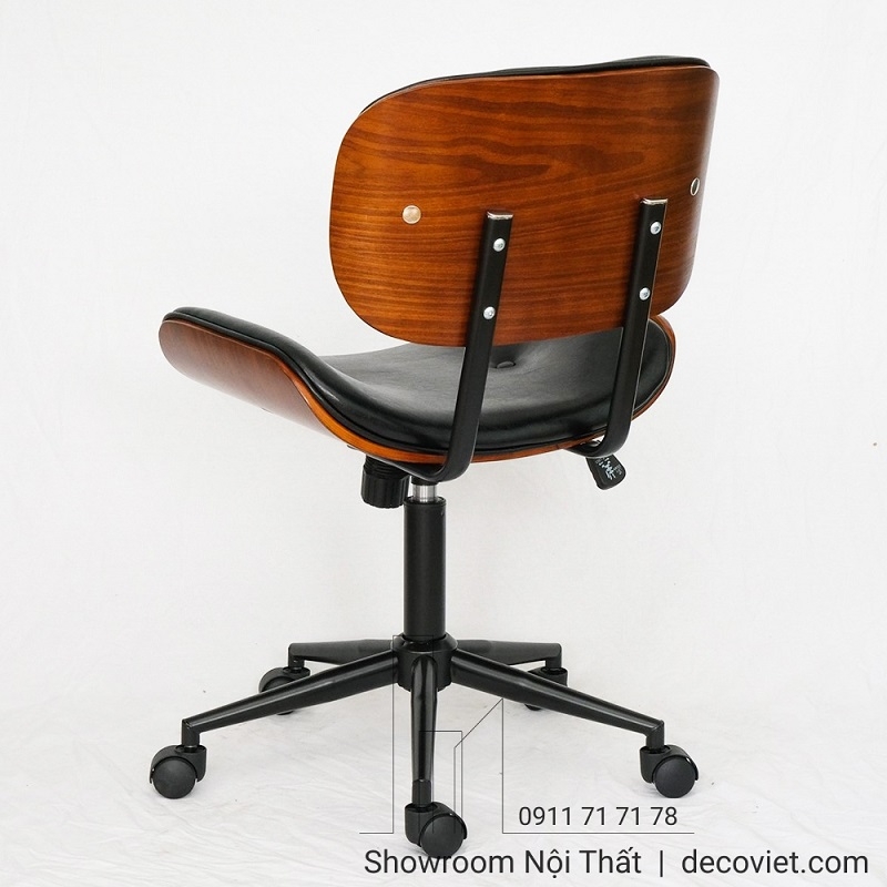 Ghế Văn Phòng Lưng Gỗ 383T