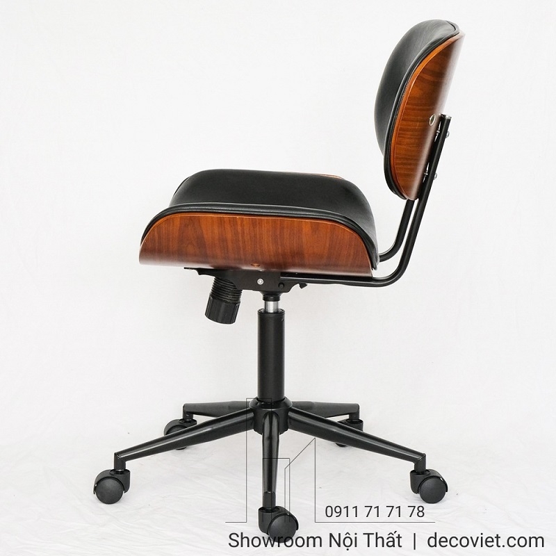 Ghế Văn Phòng Lưng Gỗ 383T