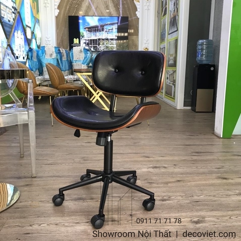 Ghế Văn Phòng Lưng Gỗ 383T