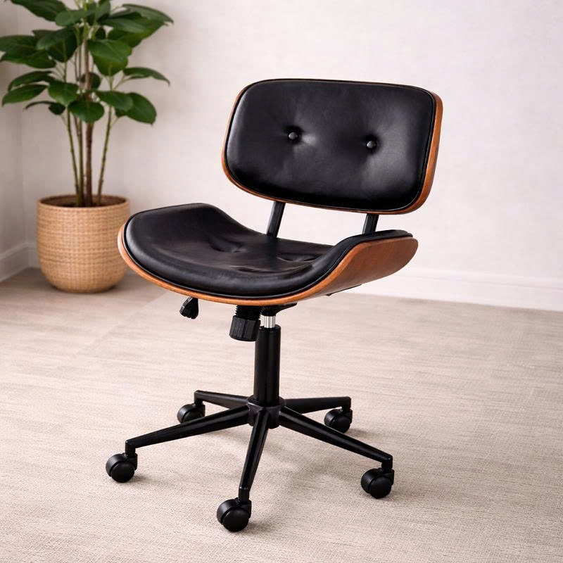 Ghế Văn Phòng Lưng Gỗ 383T