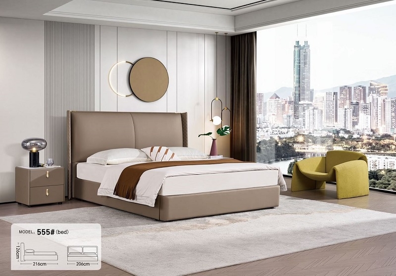 Giường Bọc Da Nhập Khẩu 155T