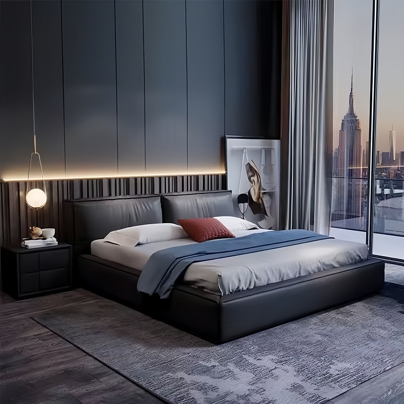 Giường Ngủ Bọc Da Cao Cấp 114T