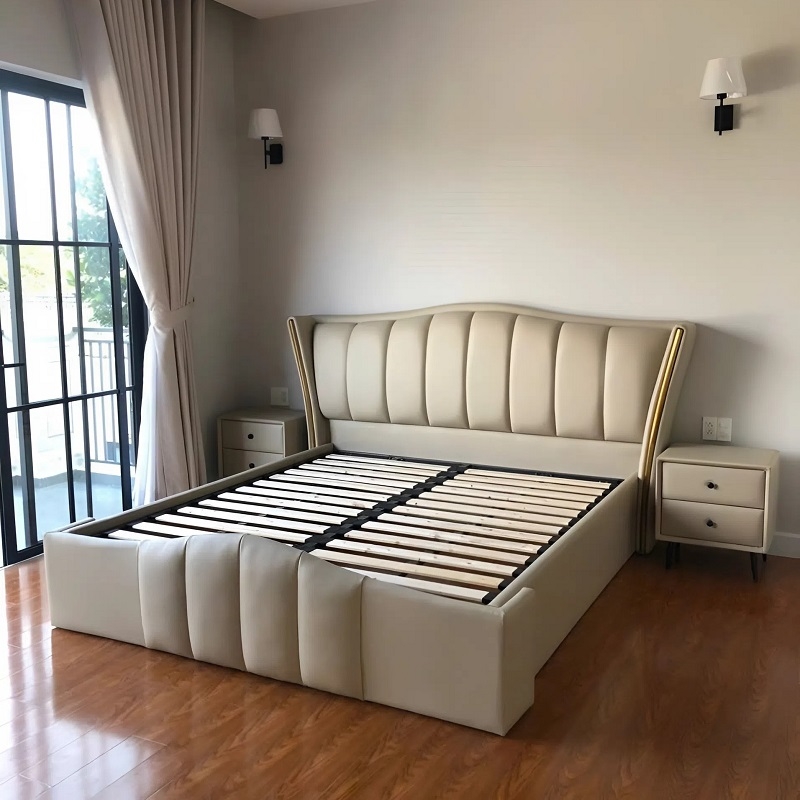 Giường Ngủ Bọc Da Sang Trọng 209T