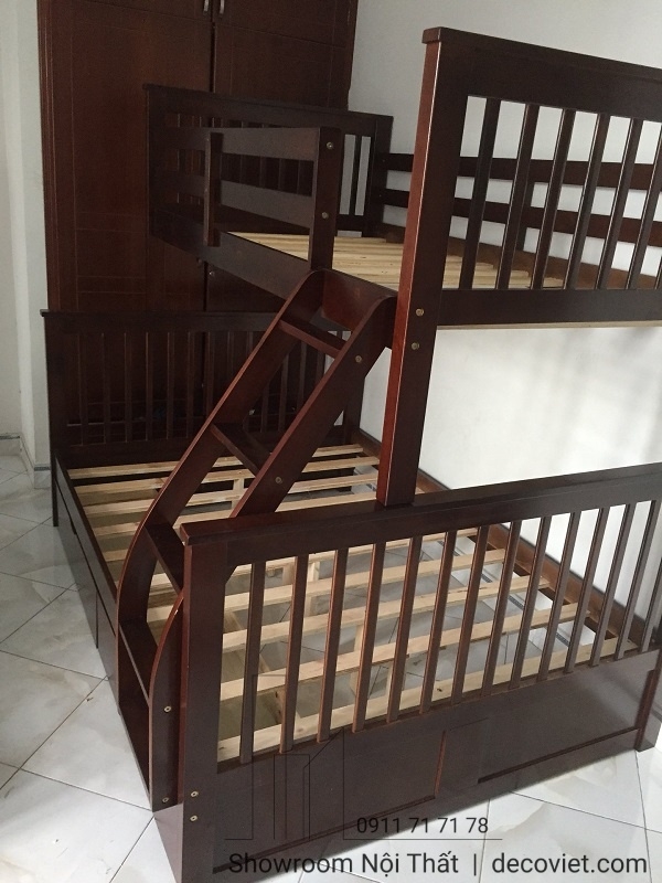 Giường Tầng Cho Bé 401T – Nâu