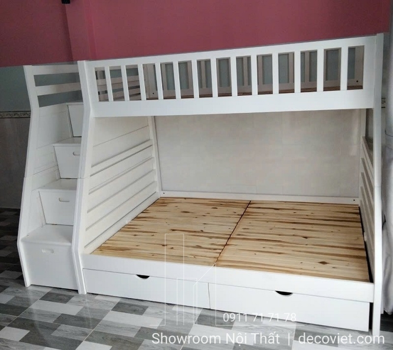 Giường Tầng 402T – Trắng