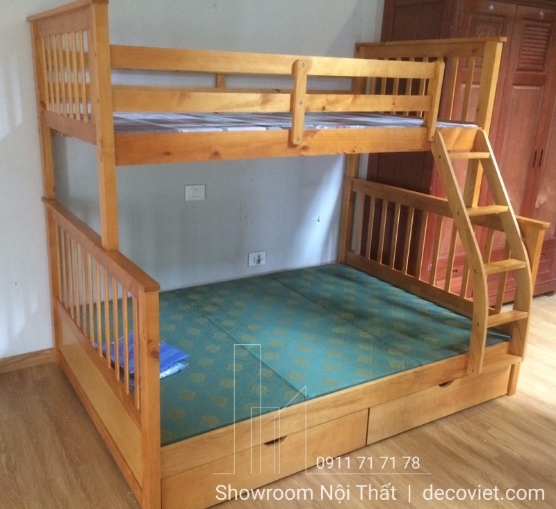 Giường Tầng Cho Bé 401T – Vàng