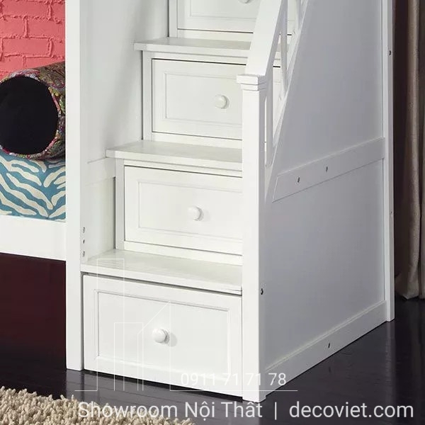 Giường Tầng Giá Rẻ 2T – Trắng