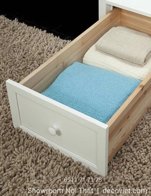 Giường Tầng Giá Rẻ 2T – Trắng