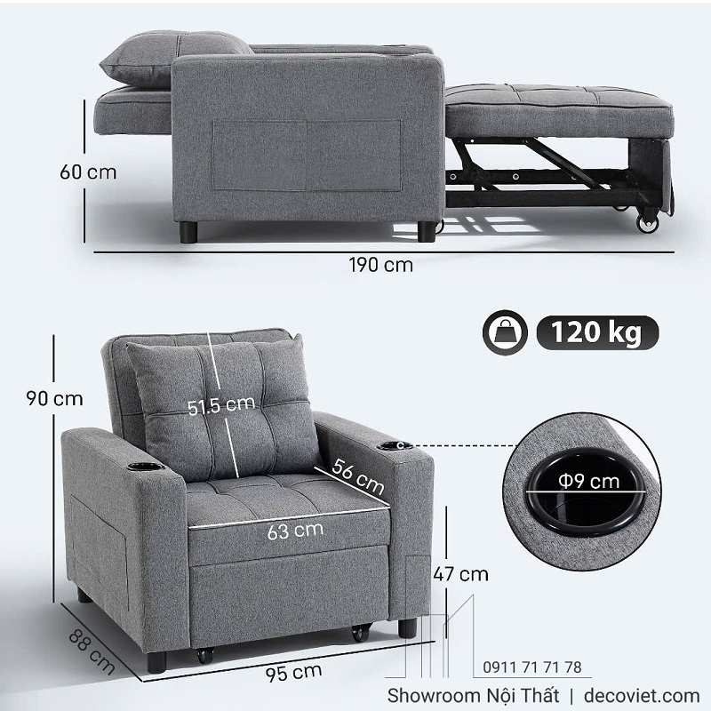 Sofa Bed Cao Cấp 108T