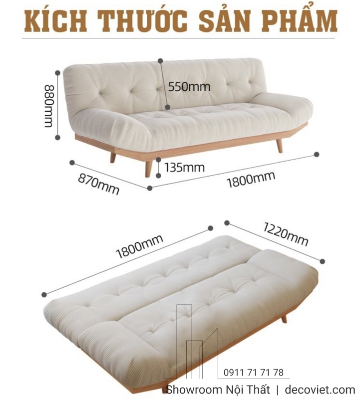 Sofa Bed Giá Rẻ 698T