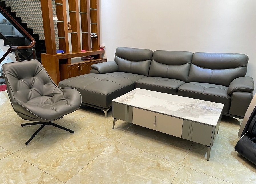 Sofa Da Bò Giá Rẻ 906T