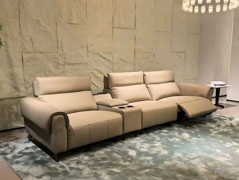 Sofa Da Bò Nhập Khẩu Chỉnh Điện 1147T