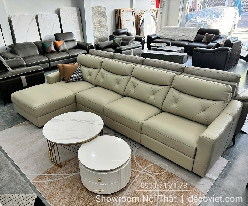 Sofa Da Bò Ý Nhập Khẩu Chỉnh Điện 973T