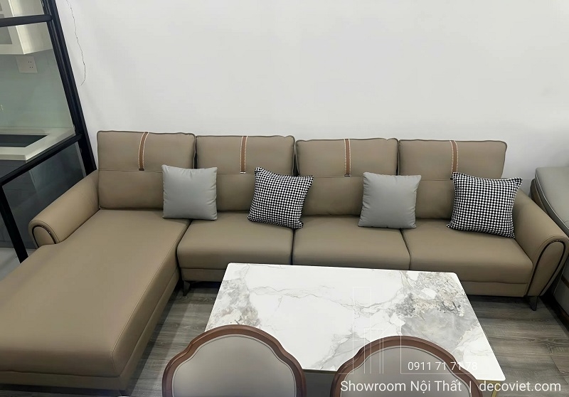 Sofa Da Chữ L Cao Cấp 1151T