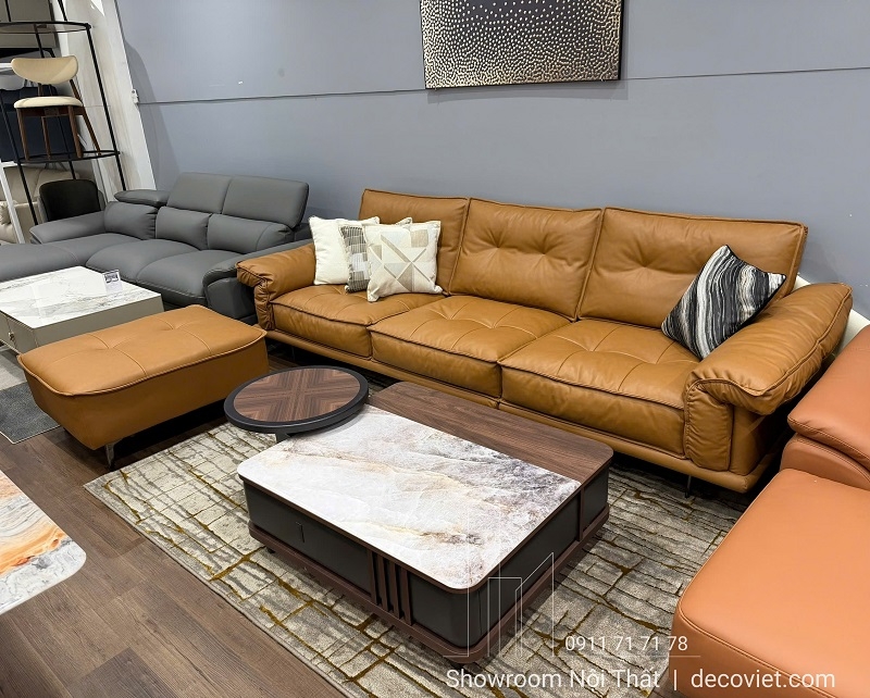 Sofa Da Phòng Khách Cao Cấp 1093T