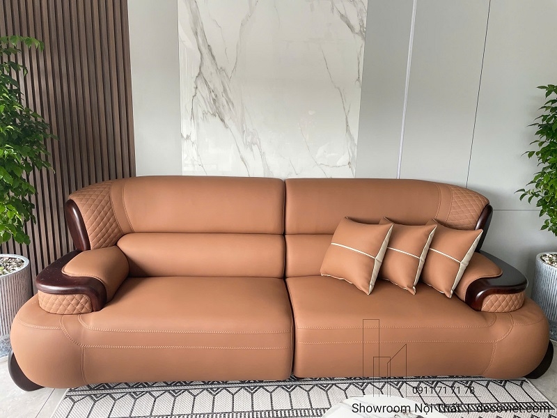 Sofa Gỗ Bọc Da Sinh Thái 1173T
