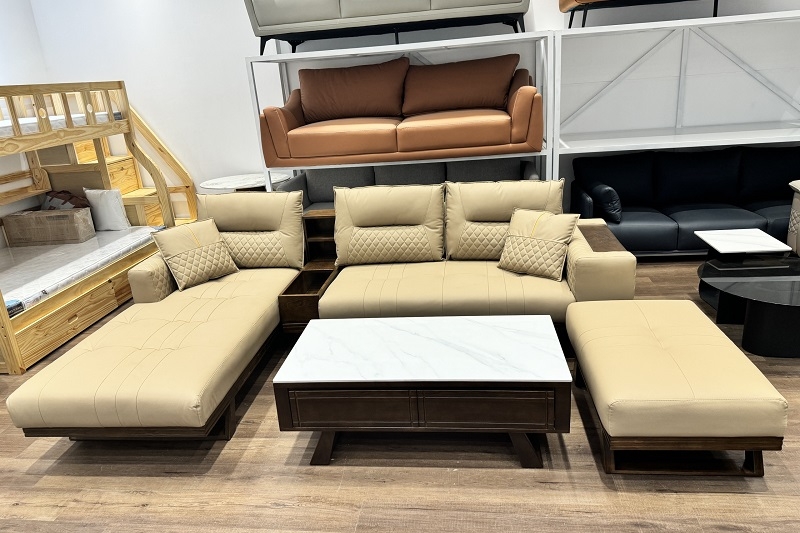 Sofa Gỗ Chữ L Hiện Đại 869T