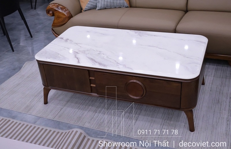 Sofa Gỗ Mun Da Bò Thật Nhập Khẩu 1053T